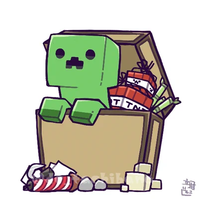 2年ほど前に描いたマイクラ系イラストです[■凸■]? 