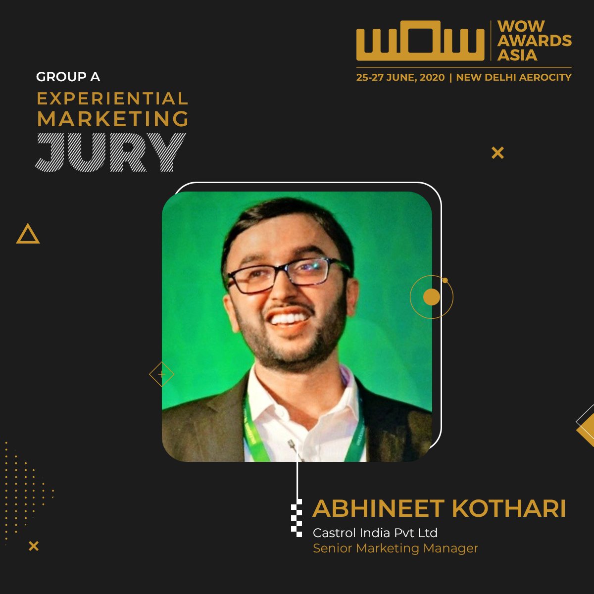 WOWAwardsAsia's tweet photo. Introducing the next three members of #TheWOWJuryPanel for Group A: Experiential Marketing Awards:-

@begabtbhaskar from @Hotstar
Prashant Mittal from @Bulgariofficial
@abhineetkk from @CastrolIndia 
.
Submit your entries today!
Link - https://t.co/xaiUHTAOGD

#WOWAwardsAsia https://t.co/ndUjM20tld