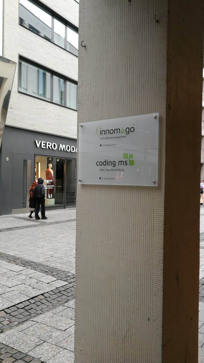 Unser neues Firmenschild, damit ihr uns besser findet #TYPO3 #Muenster <a href="/Innomago/">INNOMAGO</a>