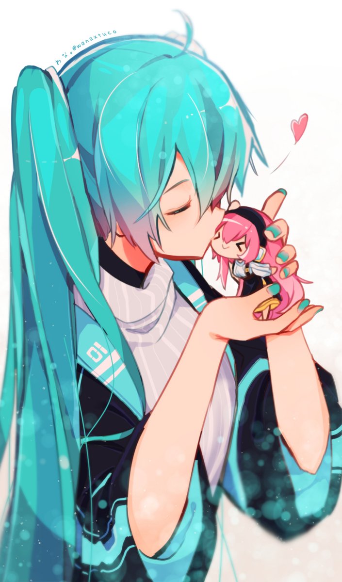 初音ミク ,巡音ルカ 「前のボーマスで頒布したミクルカピクチャー 」|わな。のイラスト