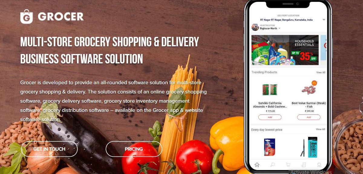 appscrip's tweet image. Grocer Software Solution consists of an online grocery shopping software, grocery delivery software, grocery store inventory management software, &amp;amp; grocery distribution software. buff.ly/2DXkPqO  #MultiStoreDelivery #GrocerySoftwareDelivery buff.ly/2NznaLL