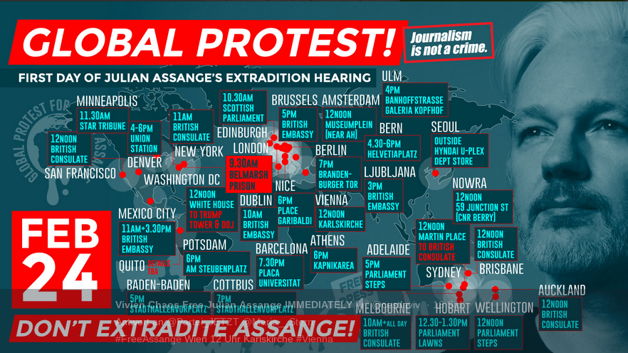 cyb3rg33k's tweet photo. Globaler #FreeAssange-Protest
Heute 18Uhr, Pariser Platz, Berlin
Weitere bestätigte Demos im deutschsprachigen Raum finden in Potsdam, Ulm, Cottbus, Baden-Baden, Wien und Bern statt
#NoExtradition #Unity4J #Unity4G #Assange #JulianAssange https://t.co/gOZRePzQzS