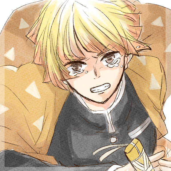 ゆきこさんがTwitterに投稿した我妻善逸(鬼滅の刃)のイラスト。