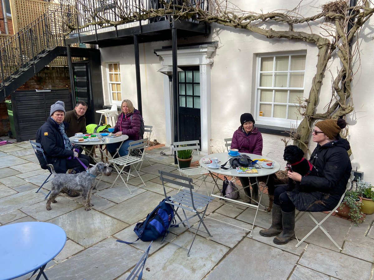 HeathlandHounds's tweet image. Lovely group dog walk around #ChobhamWaterMeadows on Friday. So refreshing to see a break in the rain and even indulge in a latte outside after! Wellie weather for some time longer though it seems ☹️ #dogwalkingcommunity #getmuddytogether @Surreyheath