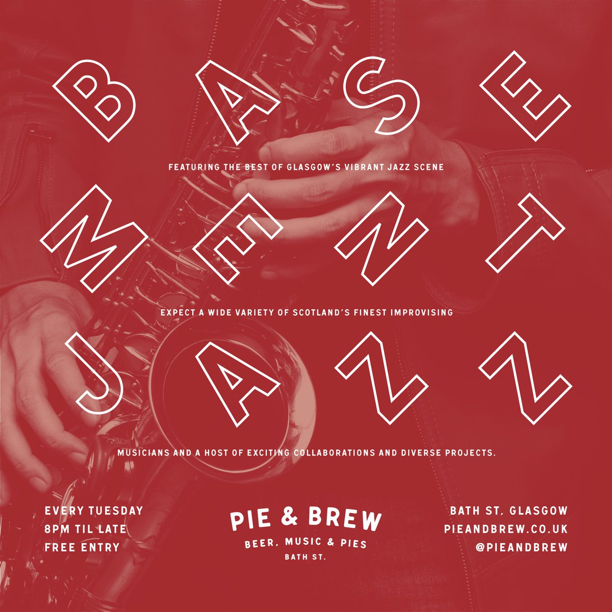 pieandbrew's tweet photo. 🌟TOMORROW NIGHT🌟

#BasementJazz returns for another week.
Featuring the best of Glasgow's vibrant Jazz scene.
Every Tuesday from 8pm - FREE ENTRY

#glasgow #music #events #jazz #pieandbrew https://t.co/2KYSKHDt2S