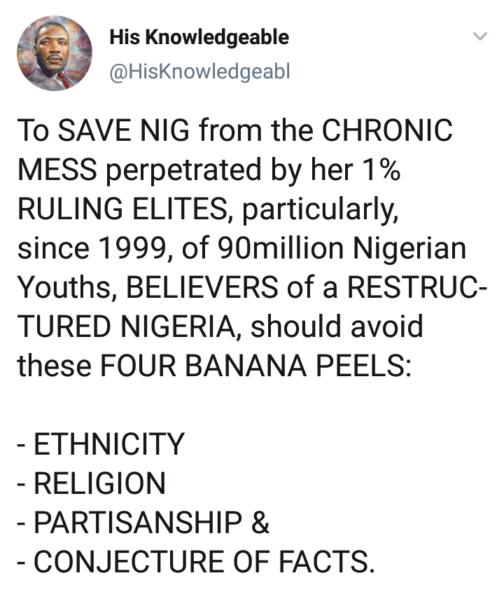 IkeGod_'s tweet photo. @f2906 @The_Seeker76 @CustomsNG Since 1966, Nigerians have been so UNLUCKY to be RULED by a #GENERATIONOFIDIOTS, who do not have LOVE FOR COUNTRY, eventhough they profess it as lip services. Pray tell, how China, Malaysia, Singapore, Indonesia OUTPACED Nigeria, despite gaining self-rule same period?
WAYS OUT๐ https://t.co/M6MJA70Ey9