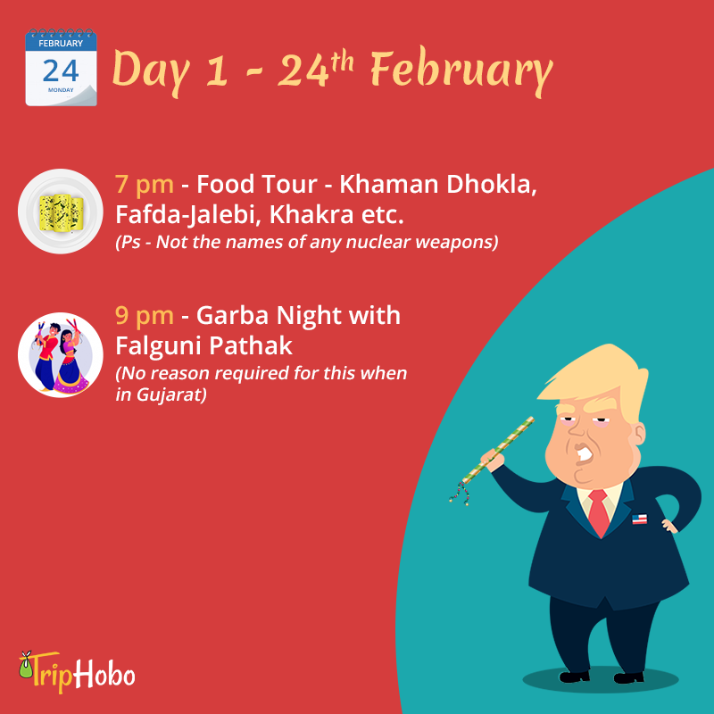 TripHobo's tweet photo. Dear Mr. Trump,

Here is an itinerary especially curated by TripHobo with the help of our Free DIY Itinerary Planner.
Wishing you lots of Travel &amp; Love. Smiling face with 3 hearts

Yours,
TripHobo

#TrumpVisitIndia https://t.co/pPS3ML41eF
