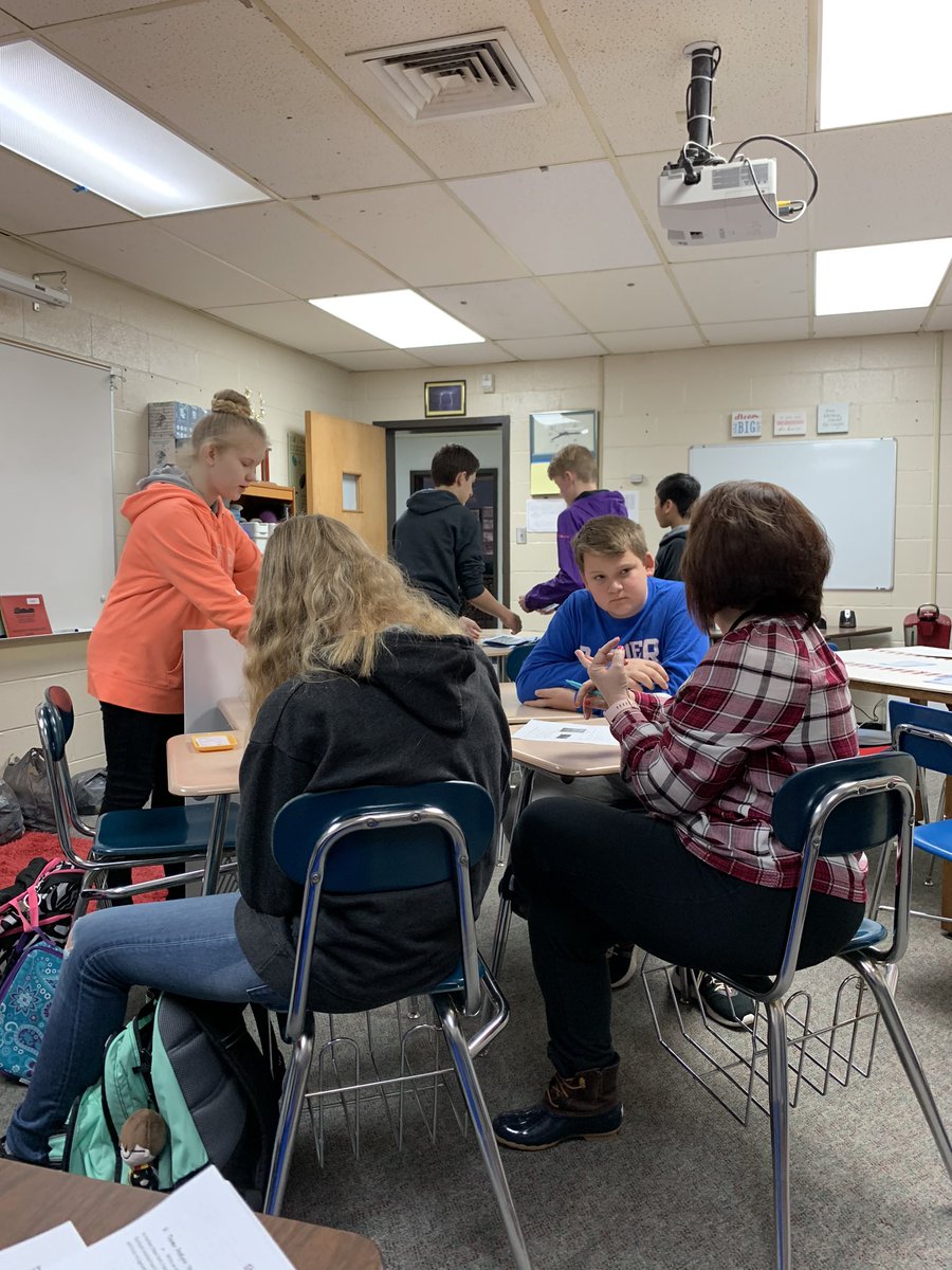 MrsWaycaster's tweet photo. Math Fair, NHD Project, writing in math support—it’s a busy Monday morning in the AIG room @TheRugbyRaider @MrsFutchMath https://t.co/3nGAwU6PBq