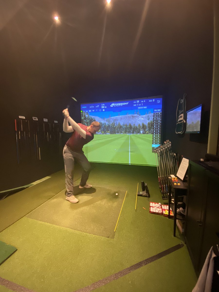 SWrighty2601's tweet photo. @diggybrooks Breaking records @TroonIndoorGolf today with an #ace on the nearest the pin, 49pts in the #skillschallenge and 349.5 yds in the #longestdrive #indoorgolf #whatevertheweather @ForesightEurope @ForesightSports https://t.co/0cCtgdoESh