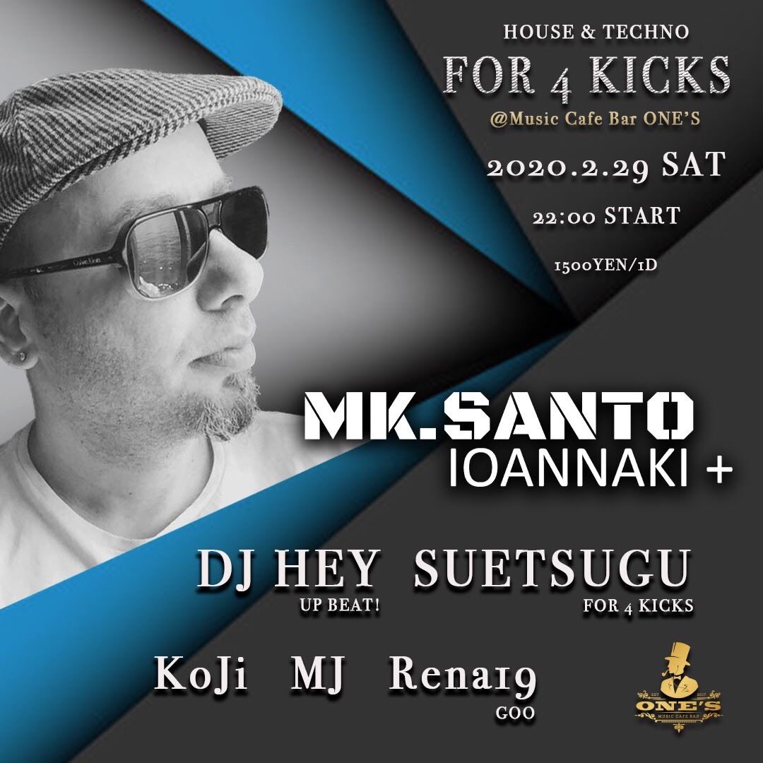 STGYSK's tweet photo. 今週土曜日でーす🔥
For 4 Kicks ft, MK.SANTO at ONE’S @ones_music_bar 
スペイン🇪🇸はイビザからMK.SANTOが来日でーす🙆‍♂️
イビザのパーティ感をone’sで体験しましょう🎉🎉🎉

3週間ぶりの現場なので、楽しみ🔥🔥🔥
#for4kicks #techno #house #japan #ikebukuro #ones #toshimaku https://t.co/mIGELXzkua
