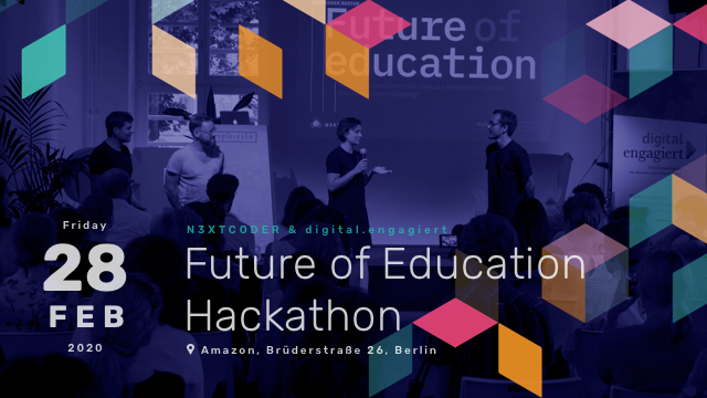 N3XTCODER's tweet photo. Don't forget to apply for the #Hackathon happening this Friday in #Berlin! Join the winning teams from the digital.engagiert initiative by @AmazonNewsDE and @stifterverband
#socialimpact #SocEnt #tech4GoodBerlin #Tech4Good
https://t.co/zP1tw0h1gD https://t.co/URELXZJZxs