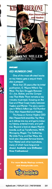 kid_number's tweet photo. #KidNumberOne Thanks, @TheToyBook, for #ToyFair edition mention! `One of most oft-cited books on toy history [#ToyWars] gets sequel that's also prequel' https://t.co/rTAroQ0bEh https://t.co/6Kb6TByEHI