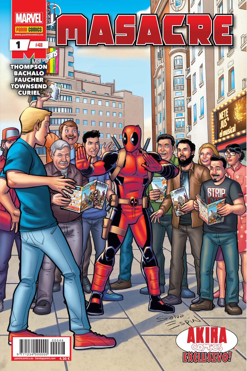 StripMarvel's tweet photo. 🚨RESERVA EL CÓMIC EXCLUSIVO DE MASACRE by @Akira_Comics AQUÍ🚨 https://t.co/oRy4CQcdbT RT si crees que @SalvaEspin me ha hecho más alto jaja. https://t.co/IPZieNUMJm