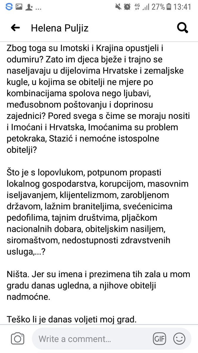 Teško li je danas voljeti moj grad. 
m.facebook.com/story.php?stor…