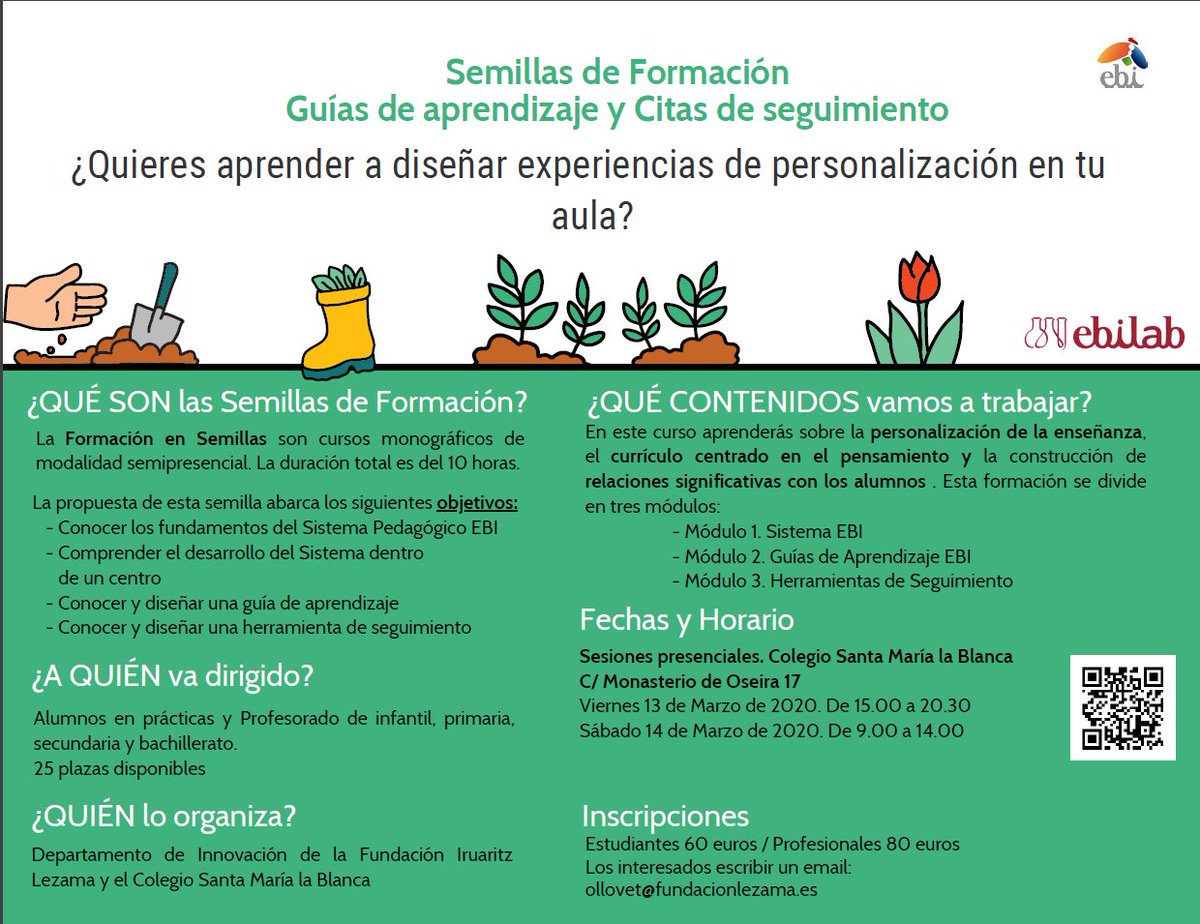 ProyectoEBI's tweet photo. ¿Quieres aprender a diseñar experiencias de personalización en tu aula?

La Fundación Iruaritz-Lezama os invita a descubrir dos de las herramientas fundamentales del #SistemaEBI: las guías de aprendizaje y  citas de seguimiento. 

info y inscripciones en:
https://t.co/tFF4PvwKcW https://t.co/4nSyb2Rv0T
