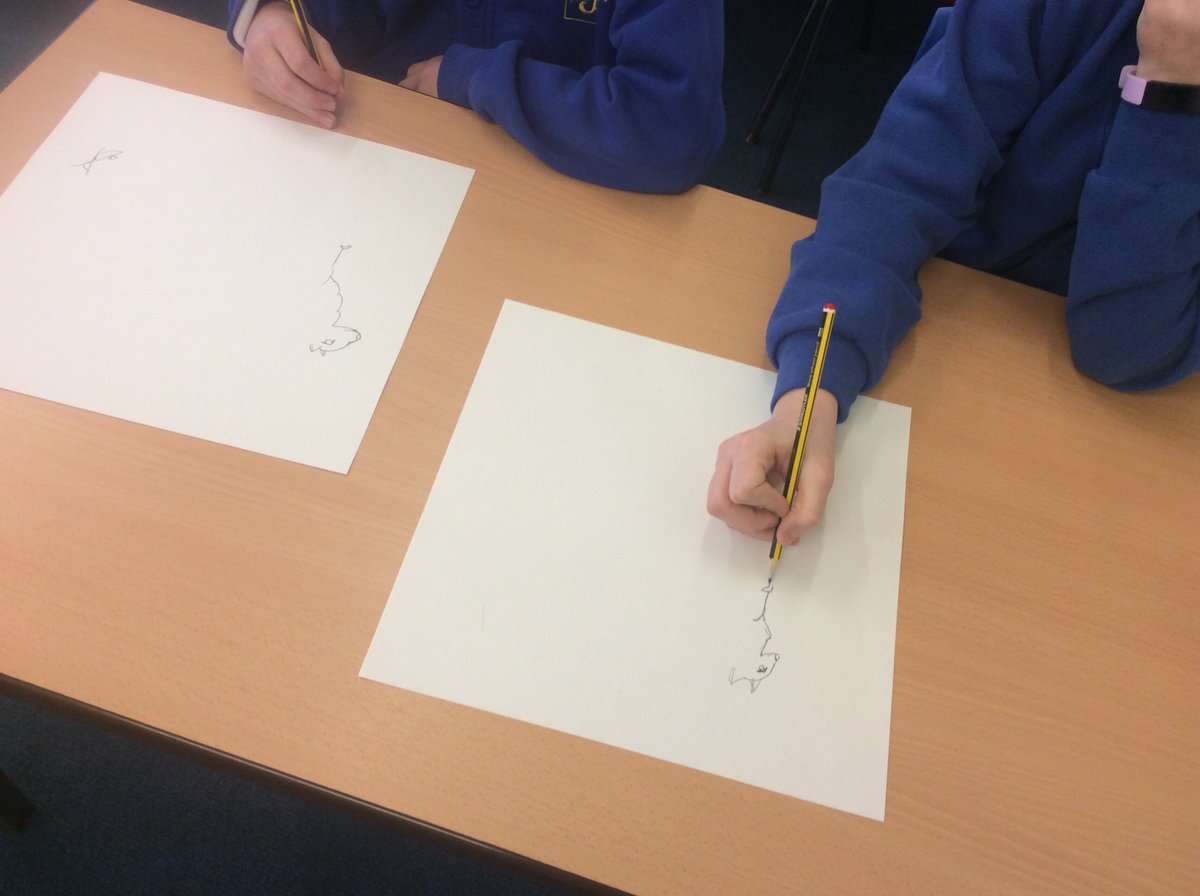 Rivington_Class's tweet photo. Drawing club, which started at lunchtime today, is already producing some amazing sketches. https://t.co/w9aWVDOUyL