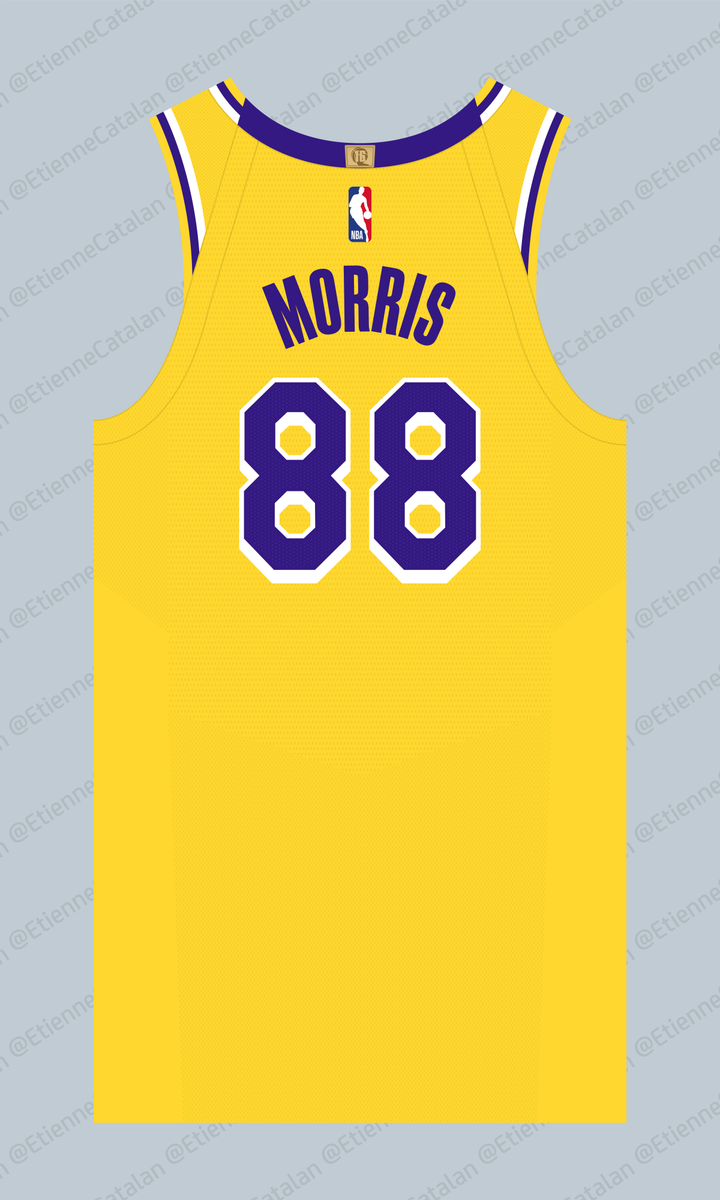 Etienne Catalan On Twitter Markieff Morris Keefmorris Will Wear No 88 For The Lakers Nba Uniwatch