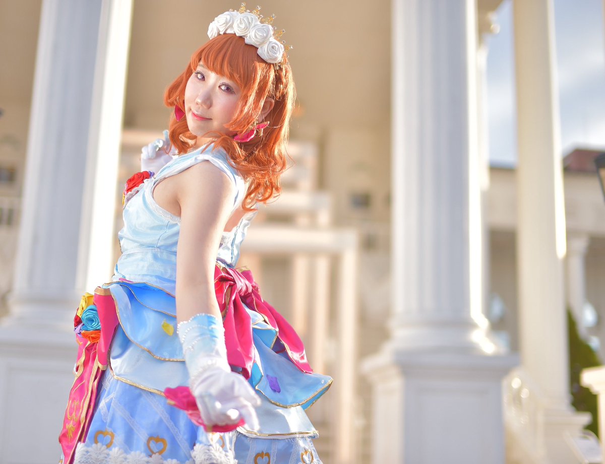 cos/アイカツ！ 👑大空あかり💐 ♡DreamyCrown♡ ホワイトスカイ