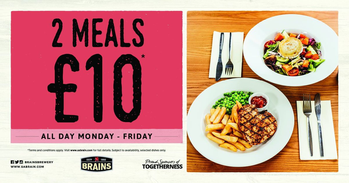 TheRedDragonSAB's tweet image. 2 meals for £10 severed Monday to Friday. #2for£10 #Brains2020