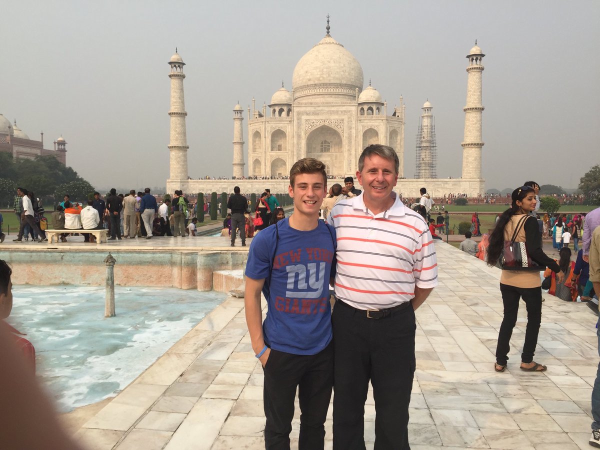 DougAllgood's tweet photo. Visiting the Taj Mahal in India was a once in a lifetime experience with my son, Cole. #itsallgood https://t.co/25TpaeUsrr