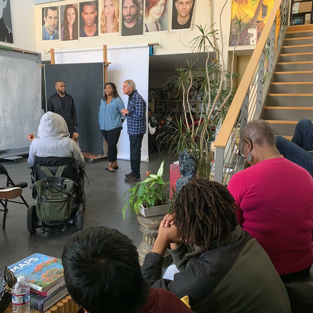 HAMAFilms's tweet photo. Inside this weekend's acting workshop in LA with Stan Roth.
He's coming to Antigua in May. Join our masterclass at link in bio.
📷 Lisa Keating 
#actorslife #AntiguaBarbuda🇦🇬 #CaribbeanFilmmakers https://t.co/w1JP9ESujC