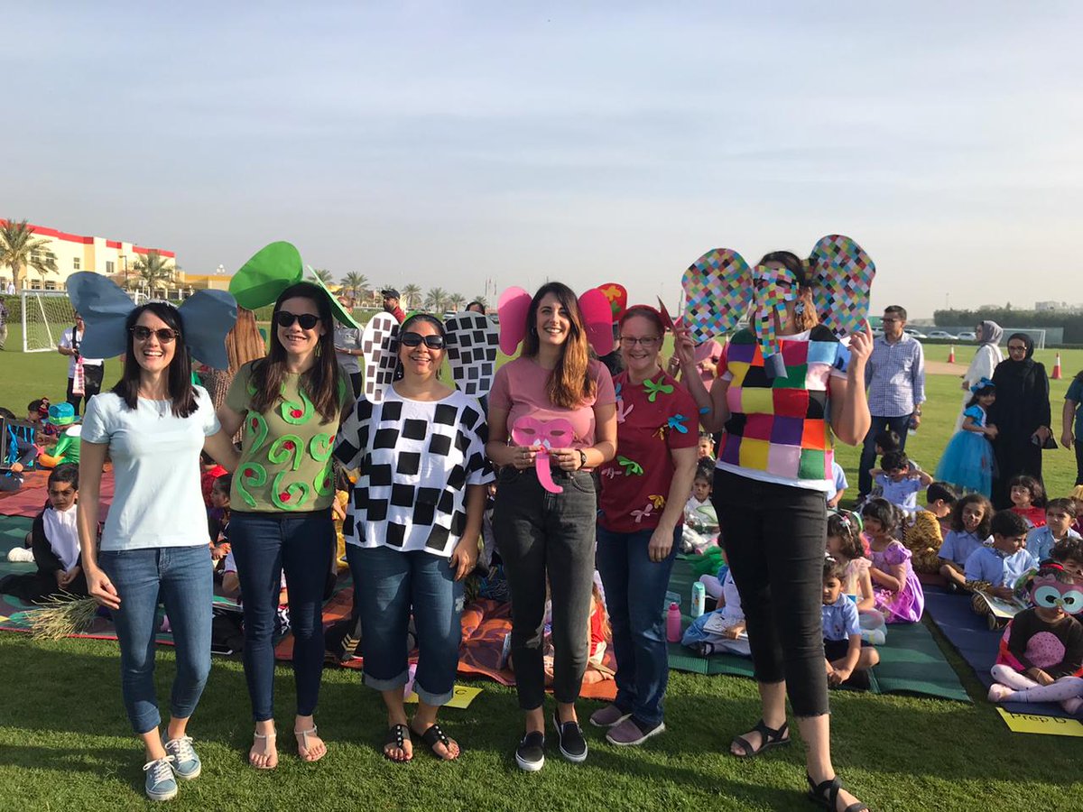 AIS_GradePrep's tweet photo. The Prep Teachers looked amazing too...as Elmer. Well done to Miss Allly who won 'Best Dressed Teacher'! #AISPrep #AISBookParade2020 https://t.co/MEP9zDRnjz