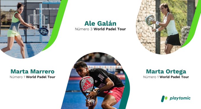 Marrero, Galán and Ortega, Playtomic Ambassadors