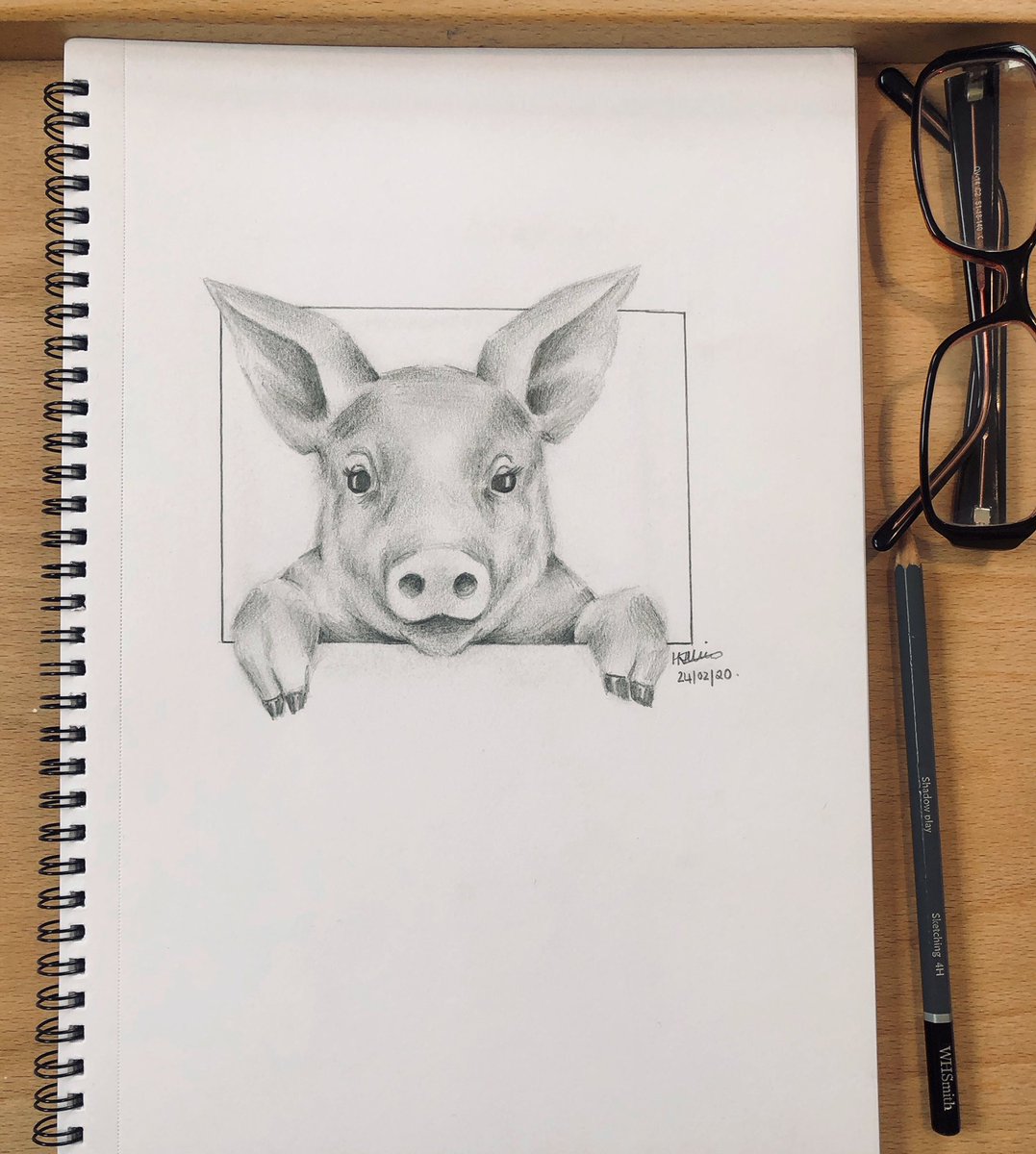 HanMeeks's tweet photo. •PENNY THE PIGLET• This little chunk has turned out pretty cheeky🙊
•
•
•
#art #arthub #artist #sketch #sketchbook #pencilsketch #pig #piglet #farm #blackandwhite #animals #animalsketches https://t.co/5kdYHAxYOL