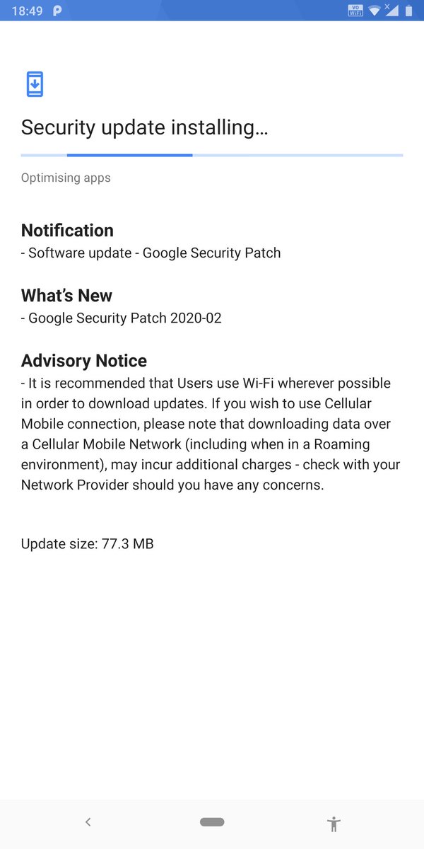 Nokia 9 PureView on Android Pie is now receiving February 2020 Android Security patch.
#Nokia9PureView #AndroidOne #AndroidPie #SecurityPatch #TeamPureView #NokiaMobile