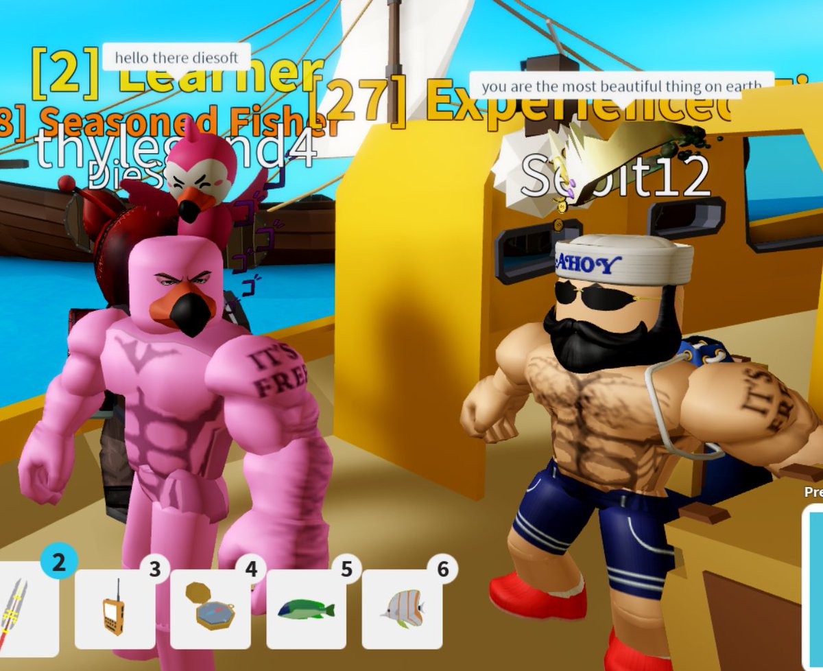 Diesoft On Twitter Steroid Flamingo Meets Buff Sailor - flamingo roblox password 2020