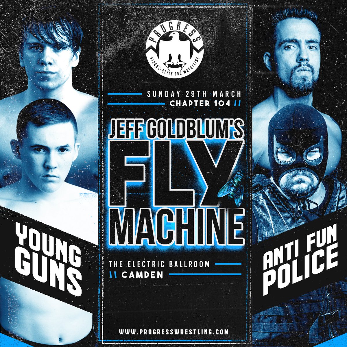 ThisIs_Progress's tweet photo. #Chapter104: #YoungGuns @EthanAllen_YG @LukeJacobs00_YG make their @EBallroomCamden debut on March 29 vs the #AntiFunPolice @NoFunDunne @FederalesJr!
Tickets: https://t.co/PtMZ3v8GjU / @dicefm app
#ThisIsPROGRESS #FlyMachine https://t.co/fBtBQOZxFp