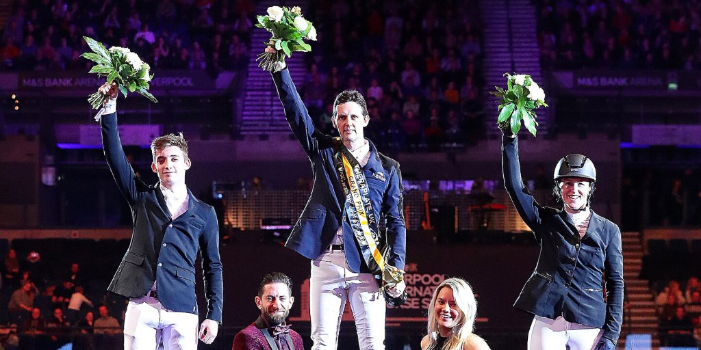 Irish titan, <a href="/billytwomeyjump/">Billy Twomey Showjumper Official</a> won the <a href="/TheraPlateUK/">TheraPlateUK</a> Grand Prix for a remarkable third time in five years! Billy, one of the most consistent Irish riders of his generation, followed Liverpool grand prix wins with Diaghilev in 2015 and 2016.

#ExperienceSpectacular #Equestrian