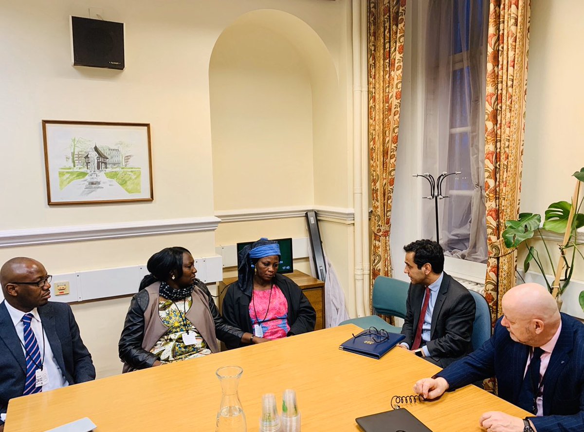 As PM Special Envoy for Freedom of Religion or Belief, today I met with Rebecca Sharibu, mother of Leah Sharibu who was kidnapped in 2018 in 🇳🇬 Nigeria. Reassured Mrs Sharibu of 🇬🇧 commitment to work with 🇳🇬 counterparts for the swift release of Leah. #Freeleah
