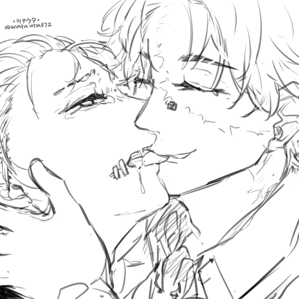 Wanna finish Mr. Swifts drawing but somehow I can't and draw NortNaib instead---
I guess I just got thirsty suddenly in the mid of night--- ???

#探傭 