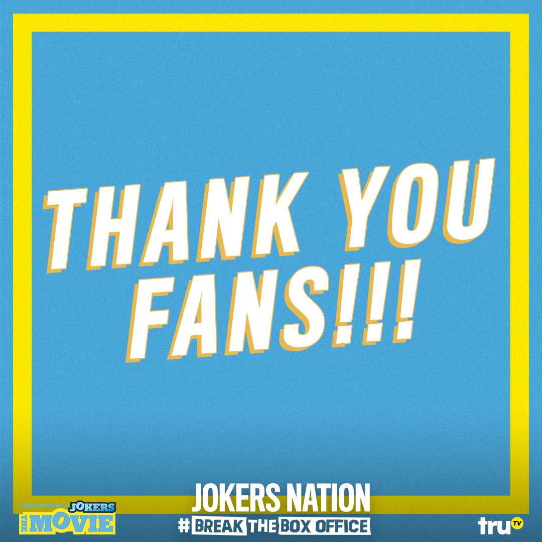 THANK YOU to all of our fans for helping us #BreakTheBoxOffice on our opening weekend!