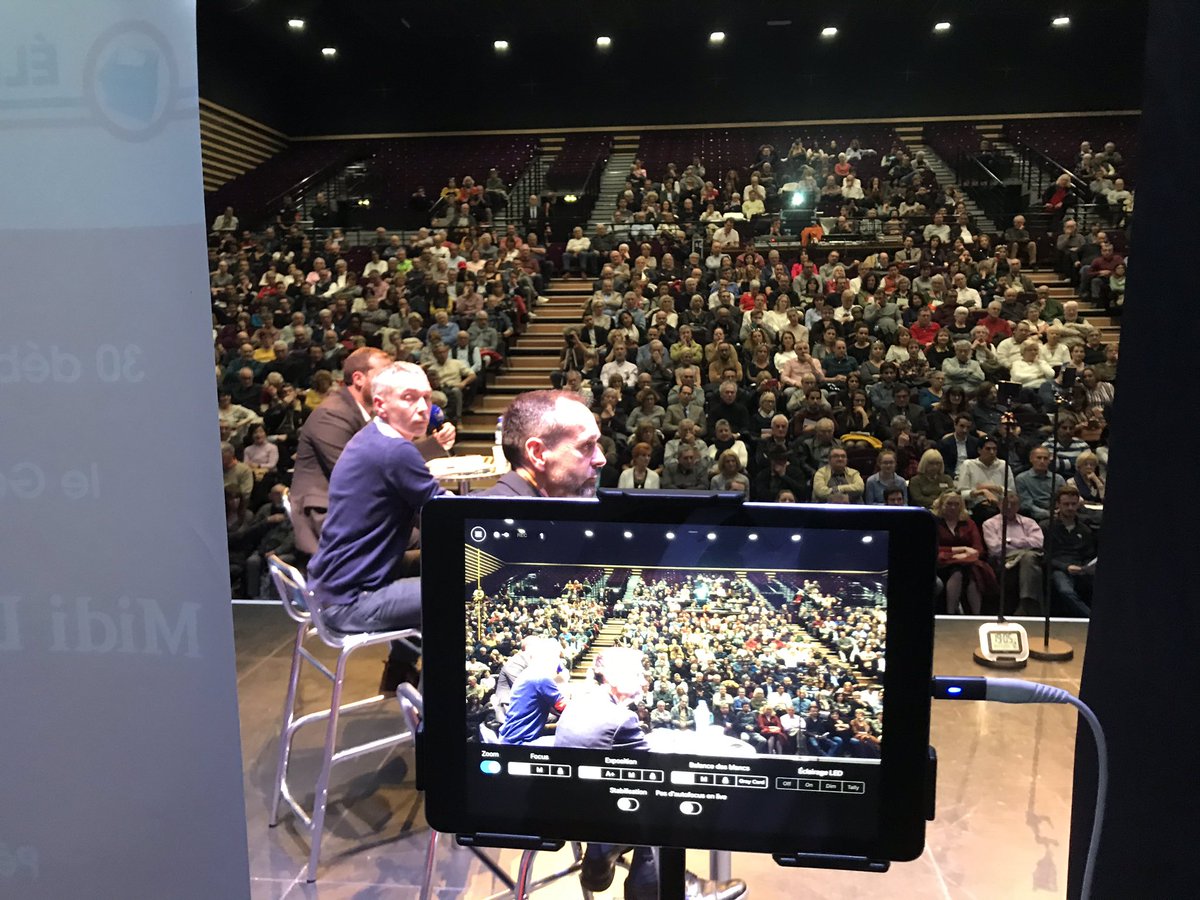 YannMarecProd's tweet photo. #mldebat c’est parti à #Béziers avec l’ensemble des candidats présents le 15 mars. Toute l’équipe de #midilibre est au travail pour restituer une double page ce mardi. @OBiscaye @GuilhemRichaud @JBBaylet https://t.co/5dqyAzniBv