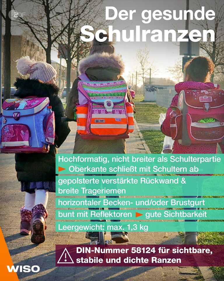 ZDF's tweet image. Die Schulzeit! Ein ganz besonderer Lebensabschnitt mit einem alltäglichen Begleiter: dem #Schulranzen. Doch wie findet man das richtige Modell und worauf sollte beim Bücher-Rucksack geachtet werden? #WISO gibt Tipps beim Schulranzen-Kauf. 🎒📚

zdf.de/verbraucher/wi…