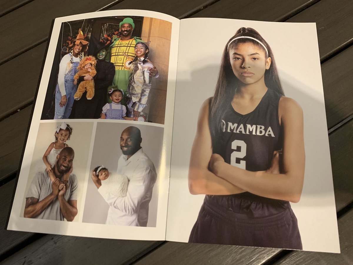 They only printed 20,000 copies of the program for today’s Kobe & Gigi memorial for those in attendance at Staples Center so here’s a thread of what it looks like for those unable to attend.