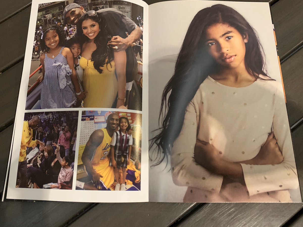 They only printed 20,000 copies of the program for today’s Kobe & Gigi memorial for those in attendance at Staples Center so here’s a thread of what it looks like for those unable to attend.
