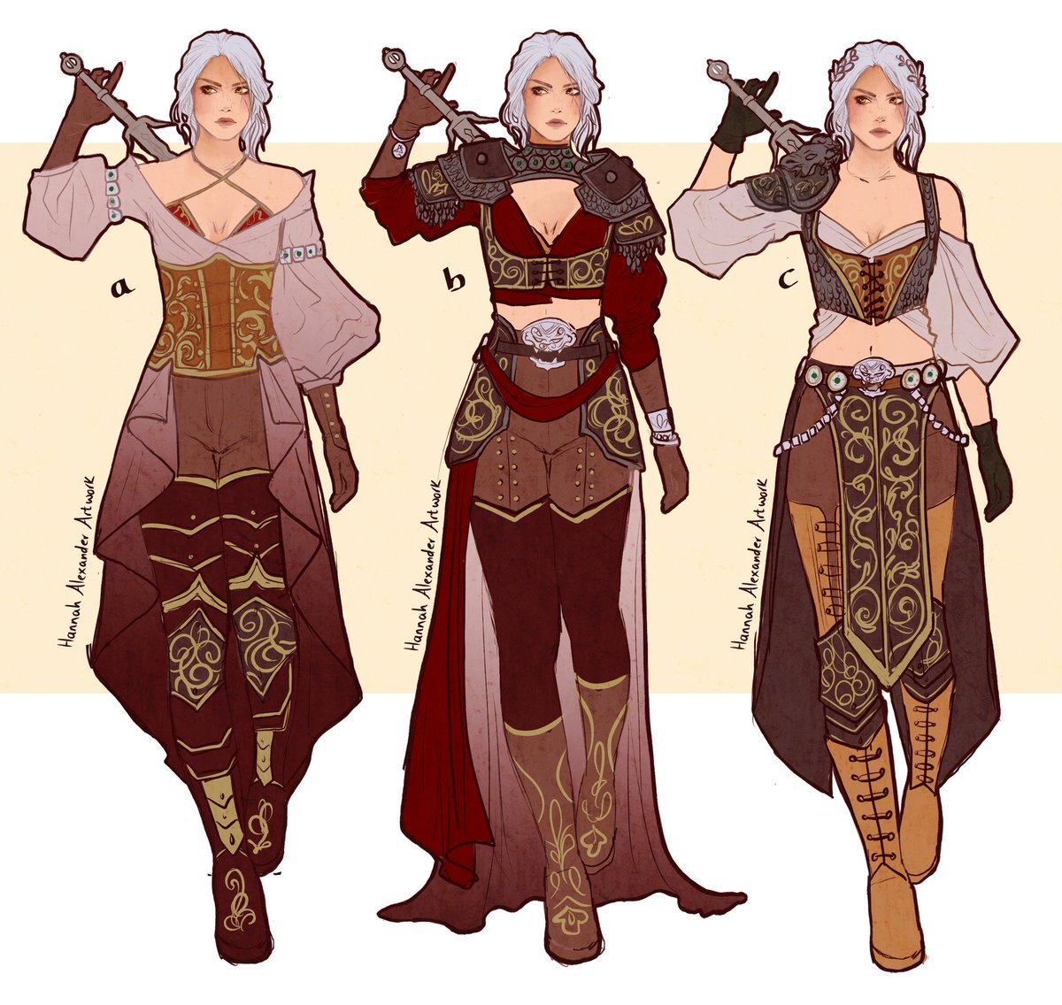 Ciri costume concepts from #TheWitcher Let me know which one you like best!