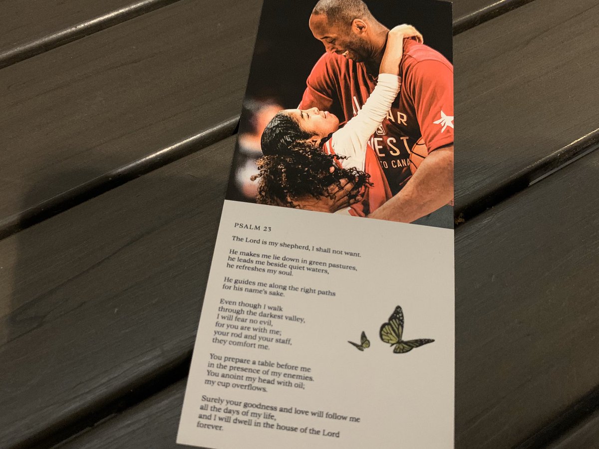 They only printed 20,000 copies of the program for today’s Kobe & Gigi memorial for those in attendance at Staples Center so here’s a thread of what it looks like for those unable to attend.