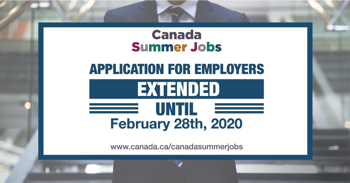 mflalonde's tweet photo. #ORLÉANS : The deadline for #CanadaSummerJobs Program (CSJ) application has been extended to February 28, 2020! Échéancier prolongé au 28 février pour les demandes de financement de le cadre du programme #Emploisd’été du Canada(EÉC)#cdnpoli https://t.co/oT7yngeSc3