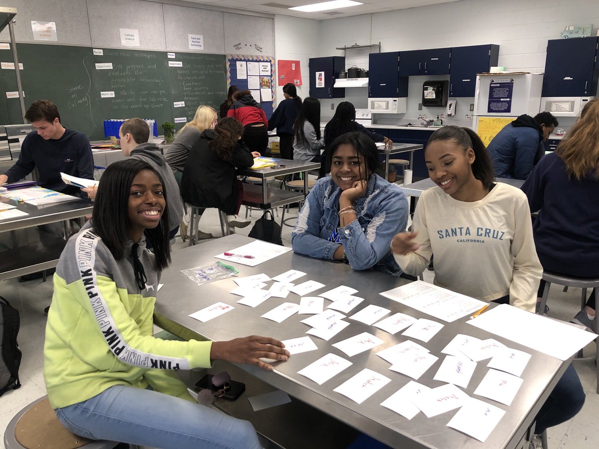 DrBHOHS's tweet photo. Students had fun testing out and evaluating their micronutrient review games today in Food and Nutrition Technology. #OurHoward #BetterTogether #SayYesToFCS https://t.co/KyKIn7h3DA