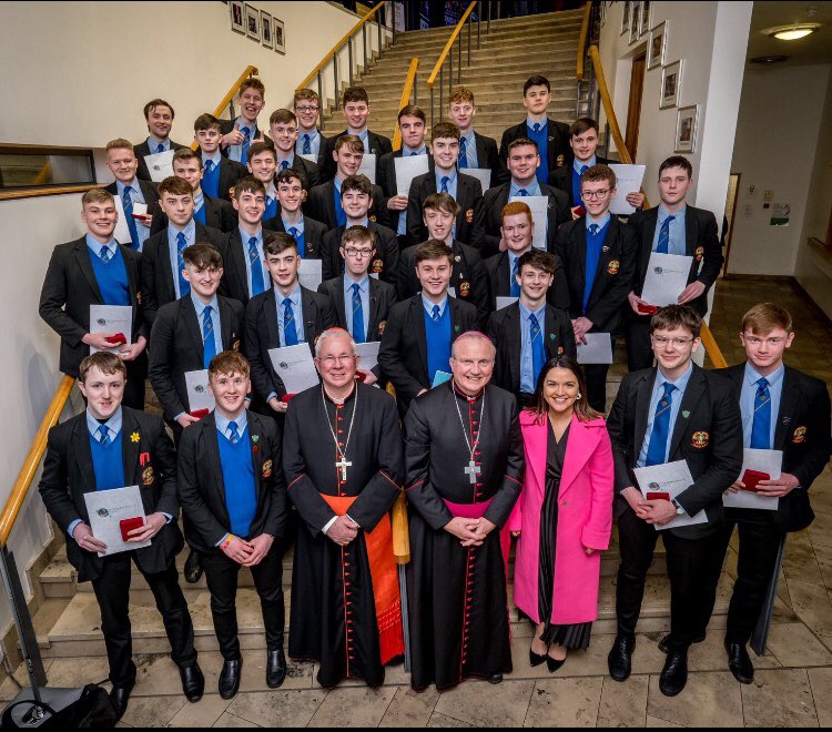 re_cbsomagh's tweet image. Congratulations to our Year 14 pupils who received their Pope John Paul II Award, presented by Archbishop Franz Lackner, Archbishop of Salzburg and Bishop Donal Mc Keown, Bishop of Derry on Monday the 10th Feb. We are so proud. #CBS #celebratingboyssuccess @cbsomagh @JP2Award