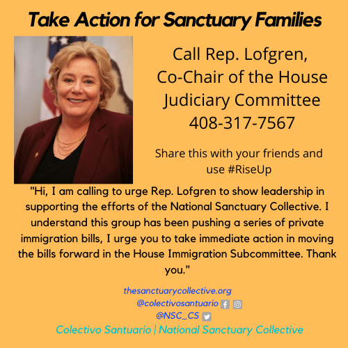 NSC_CS's tweet photo. Call @RepJayapal @RepZoeLofgren @RepJerryNadler & @SpeakerPelosi to support sanctuary families today! Share widely. #RiseUp #LetEdithStay #FourYearsTooLong #CarmelaLibre #AlexBelongsHere #RiseUp #ColectivoSantuario #FamiliesBelongTogether @ifcla @NSMPhilly @SanctuaryAustin https://t.co/RDRQclGhcU
