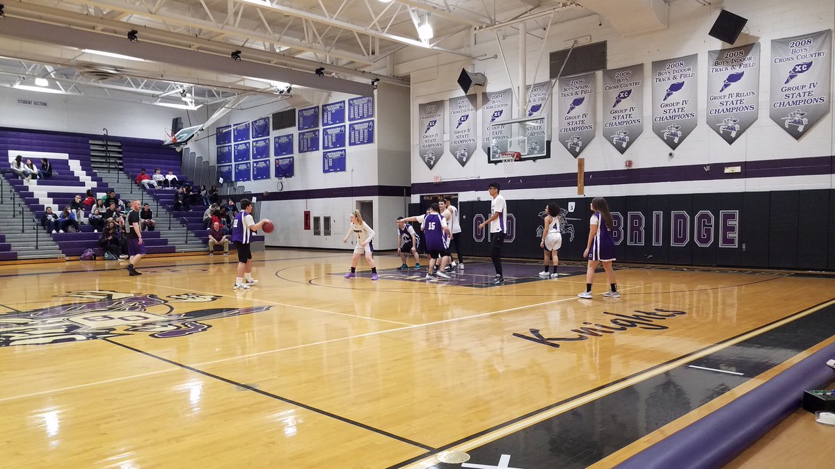 Unify Basketball vs. OB V Basketball 
Underway
<a href="/MrsCarrollOBHS/">Lauren Carroll</a> <a href="/SONewJersey/">Special Olympics NJ</a> @OBplayunify <a href="/SEPTAOldBridge/">SEPTA of Old Bridge</a>