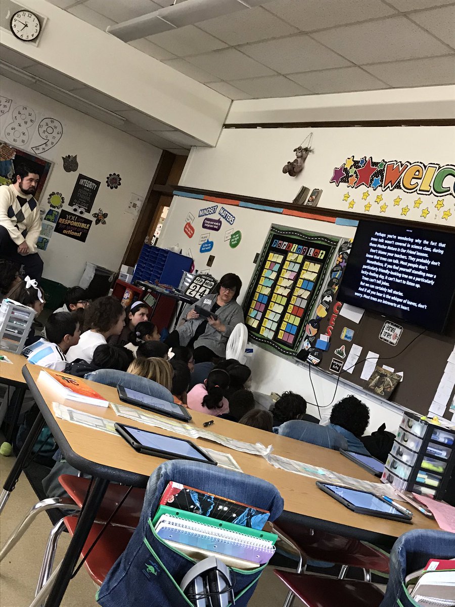 The day has come... Mama Harvey started our next read aloud for us....WishTree!  Thanks for sharing your Mom (and Dad) with us @MrHarvey_HIA #hiawathapride #readinginspires #readaloudrocks