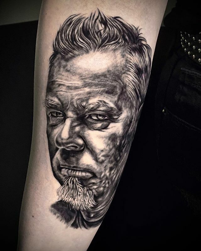 James Hetfield Tattoo Portrait  Best Tattoo Ideas Gallery
