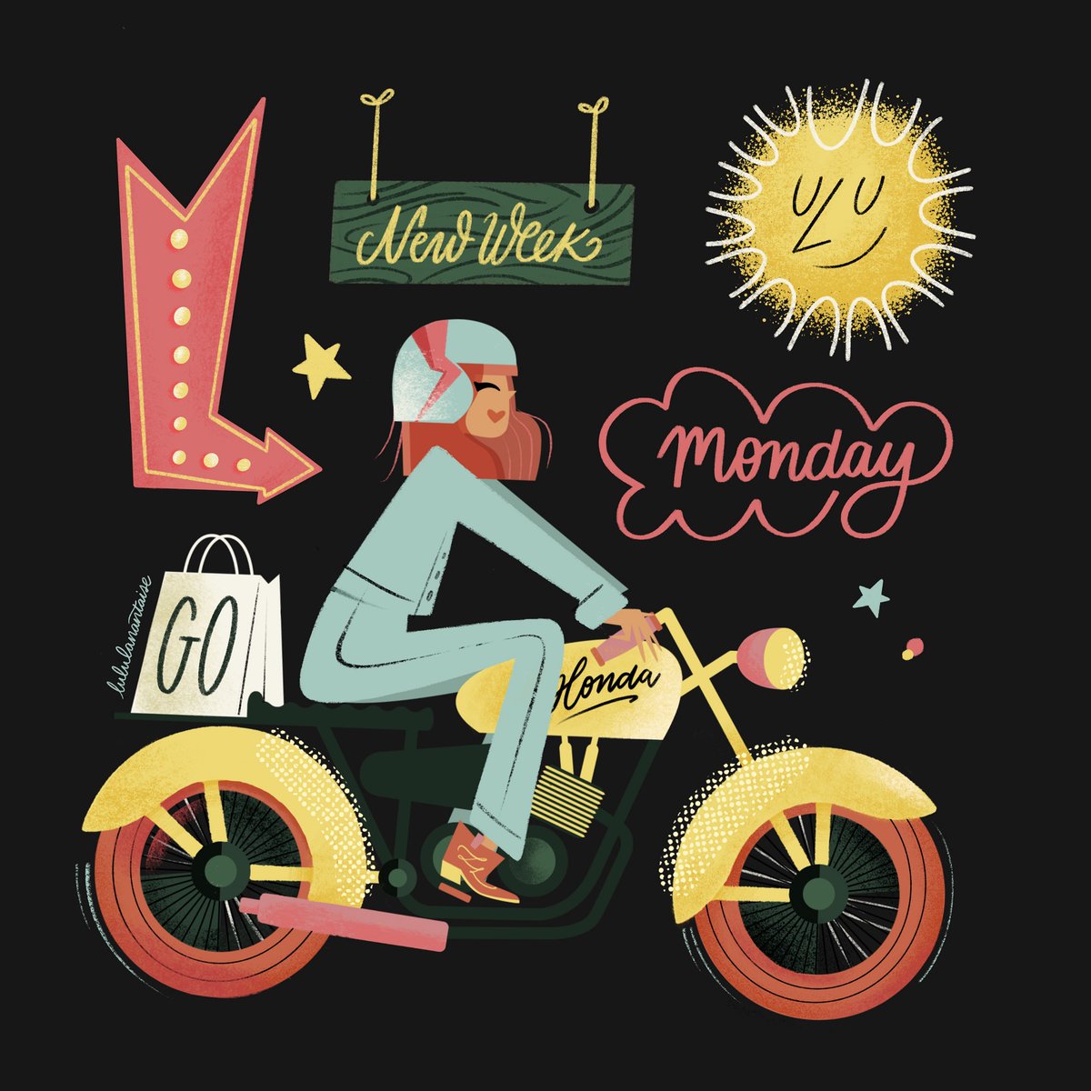 MendolaArtists's tweet photo. Monday Mood
Illustration by @lululanantaize 
Check out her portfolio here: https://t.co/QrFMHUtVa2
#MondayMood #MondayMotivation https://t.co/jyXt38anhm