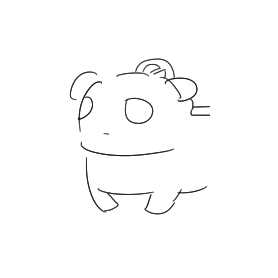 うろ覚えで描いた下書きのパンダカーです 没でした 
